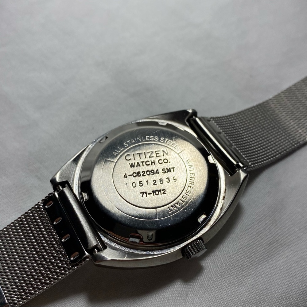 Vintage Automatic 1970s Citizen Mens Watch with Blue Face and Steel strap! - Picture 5 of 6